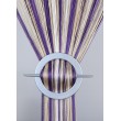Firana MAKARON beż-biały-fiolet cieniowany gładki 300x250cm